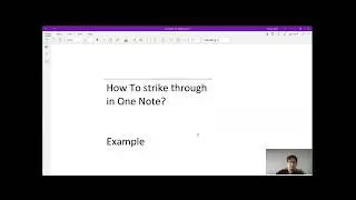 How to Strike Through in One Note? - #techtips #techadvice