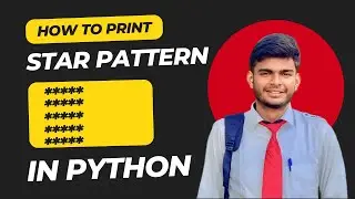 Star Pattern in Python Using For Loop | CodeWithAngel