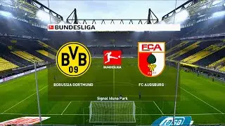 Borussia Dortmund vs Augsburg | Signal Iduna Park | 2020-21 Bundesliga | PES 2021