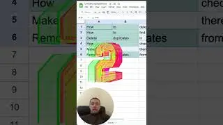 Google Sheets:  Removing Duplicates