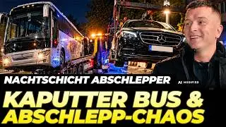 ABSCHLEPPEN ohne Ende wegen Festival – vom Reisebus bis zum Auto! Nachtschicht als Abschlepper
