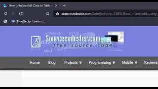 How to Inline Edit Data in Table using PHP and jQuery Tutorial Demo
