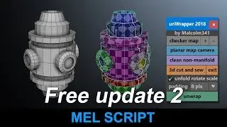 Fastest and Easiest Way to UV Map in Maya - Free Update 2