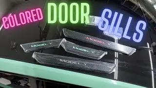 NEW Tesla Colored Door Sills - 3 and Y