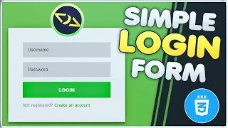 CSS LOGIN FORM Tutorial | Easy animated CSS Only Website Login Form
