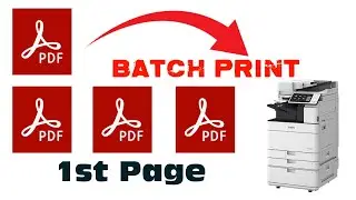 How to batch print 1st page of every pdf