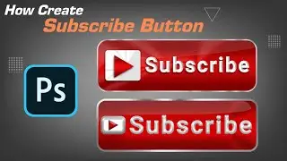 How to create YouTube subscribe button in Photoshop Tutorials