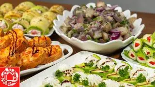 ТОП 5 закусок на Праздничный стол! Красиво, вкусно и без сложностей