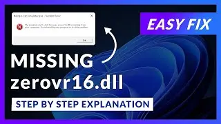 zerovr16.dll Error Windows 11 | 2x FIX | 2023