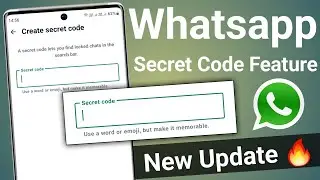 Whatsapp new feature | Whatsapp secret code feature | Whatsapp hide chat new update 🔥