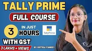 Tally Prime with GST Full Course in Just 3 Hours | Tally Prime in One Shot | 