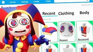 MAKING THE AMAZING DIGITAL CIRCUS POMNI a ROBLOX ACCOUNT