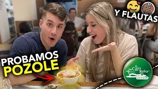 ESPAÑOLES PROBANDO POZOLE MEXICANO por PRIMERA VEZ en MÉXICO | QUEDAMOS ASOMBRADOS