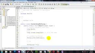 Convert Long object to String object in Java Netbeans