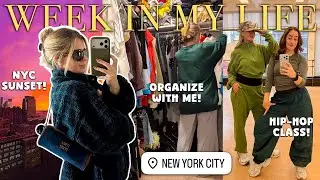 WEEK IN MY LIFE ALONE IN NYC 🍎🌃 self care, workouts, cooking & organizing