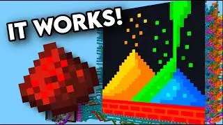 I Made a Powder Simulation with just Redstone!
