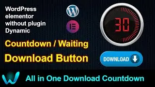 Dynamic Countdown before File Download, Waiting with Countdown, Download Button | WWEngineer