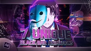 7 Unique Black bar Animations for your Edits | Ae Tutorial + Free Presets