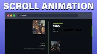 Scroll Animation using only CSS | No JavaScript