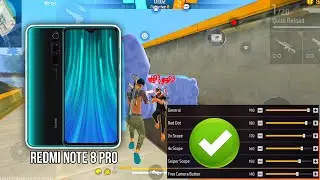 Redmi Note 8 Pro free fire sensitivity setting ⚙️ | Redmi Note 8 Pro free fire headshot setting ⚙️
