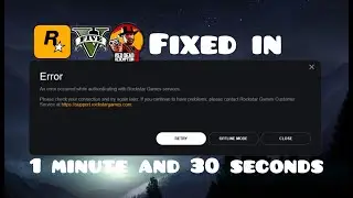 Fix Rockstar Games Launcher Authentication Error Fast - GTA V (Enhanced & Legacy) or RDR2 (2026)
