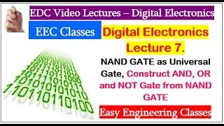 NAND GATE as Universal Gate, Construct AND, OR and NOT Gate from NAND GATE