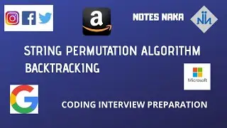 String Permutation Algorithm in Lexicographical Order | Most Asked Interview Question |BACKTRACKING