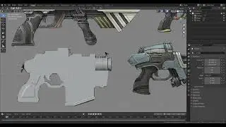 creating weapon in blender