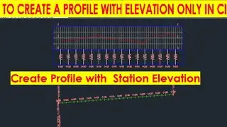 #how to create profile with elevation only in # civil 3d