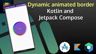Jetpack compose animation: how to create a dynamic animated border, custom rainbow circle shape