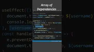 Array dependencies in useEffect React Hooks 