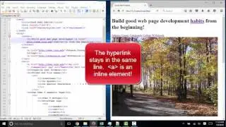 Hyperlinks,  inline content, coding the nav using ul and li tags