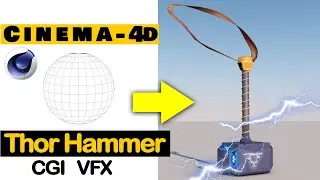 Thor hammer 3d model tutorial | cinema 4d | Avengers Infinity War 2018 Movie | make vfx