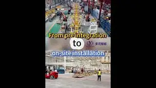 Installation of automotive welding line equipment.