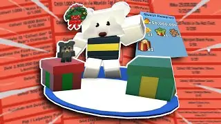 I COMPLETED Bee Bear's Beesmas QUESTLINE- Bee Swarm Simulator