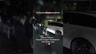 Autofahrer Rastet wegen Radfahrer Komplett aus 😮#shorts #automobile #fahrrad