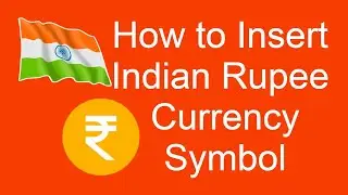 #Rupee | how to insert Indian Rupee Symbol in MS WORD, Notepad | Indian Currency symbol in MS-WORD