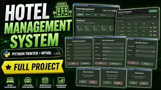 Python Hotel Management System Source Code | Python Project Using Tkinter With MySQL Database
