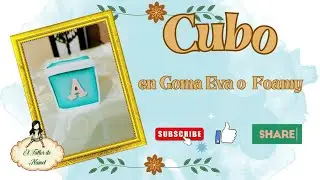 🎲CUBO🎲en Goma Eva o Foamy