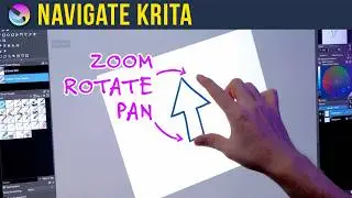 How to Use Krita for Digital Art - Navigation (Lesson 2) 🎨