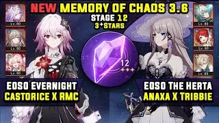 E0 Evernight Team X Castorice & E0 The Herta Carry (3 Stars) Memory Of Chaos 12 Honkai Star Rail 3.6