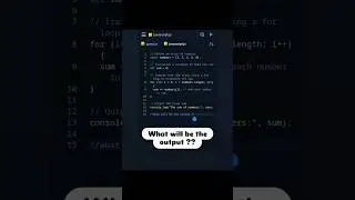 What will be the output ?? #js #loops #array #javascript #program #coding
