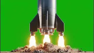 Realistic Rocket Green Screen Landing Effect: Spacecraft Descent Overlay Free FX