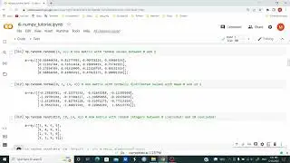 Python: numpy tutorial || 07