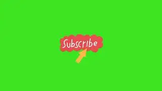 Subscribe Button Green Screen Video