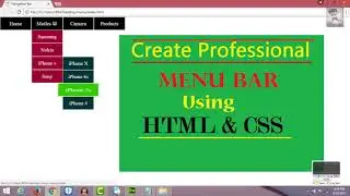 How to make drop down menu with submenus in html and css