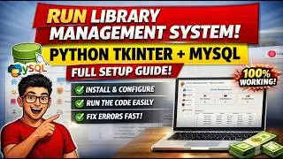 How to Run Library Management System in Python Tkinter and MySQL