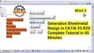 CATIA V5 Sheetmetal Tutorial | Generative Sheetmetal Design in 45 Minutes