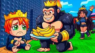 ADOPTED By GORILLA KING In Steal an Egg!