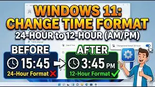 How To Change Time Format in Windows 11 From 24 to 12 ( 2026 ) SUPER AND EASY GUIDE